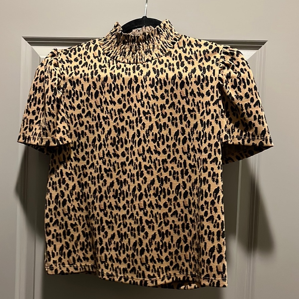 Zara cheetah top